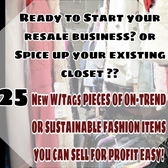 Wholesale 25pc NWT BUNDLES of clothing. GIANT mystery bundles. - Picture 1 of 12